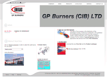 Tablet Screenshot of gpburners.co.uk